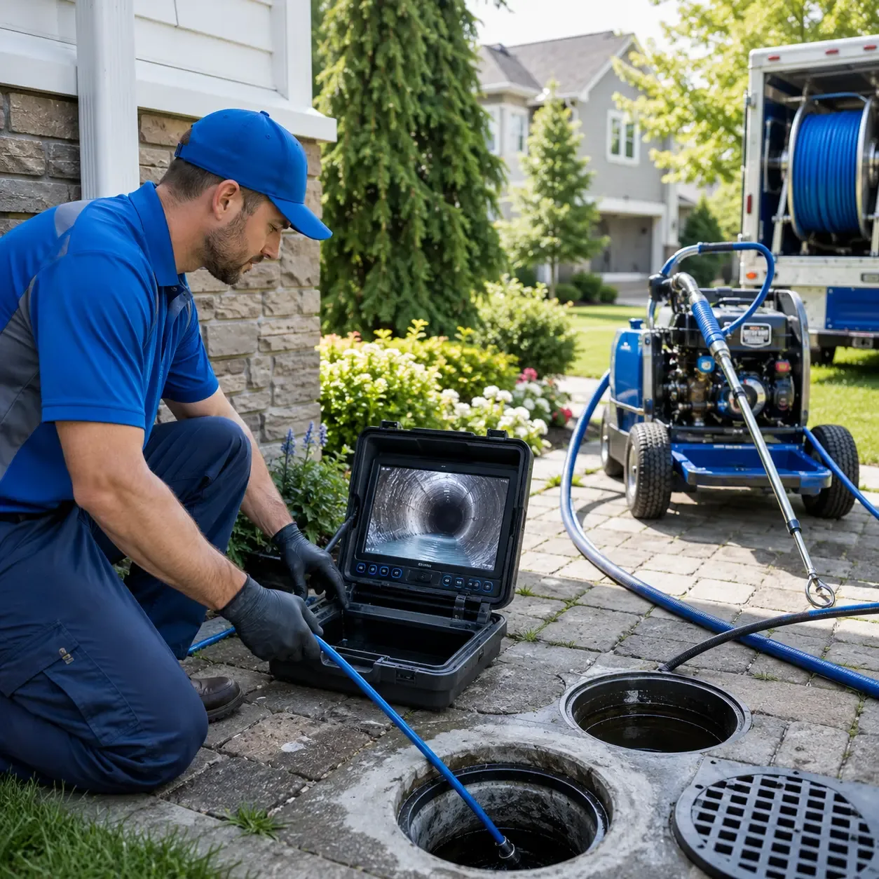 Outdoor drain cleaning professionals serving Charleston, IL